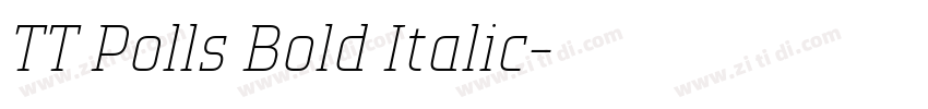 TT Polls Bold Italic字体转换